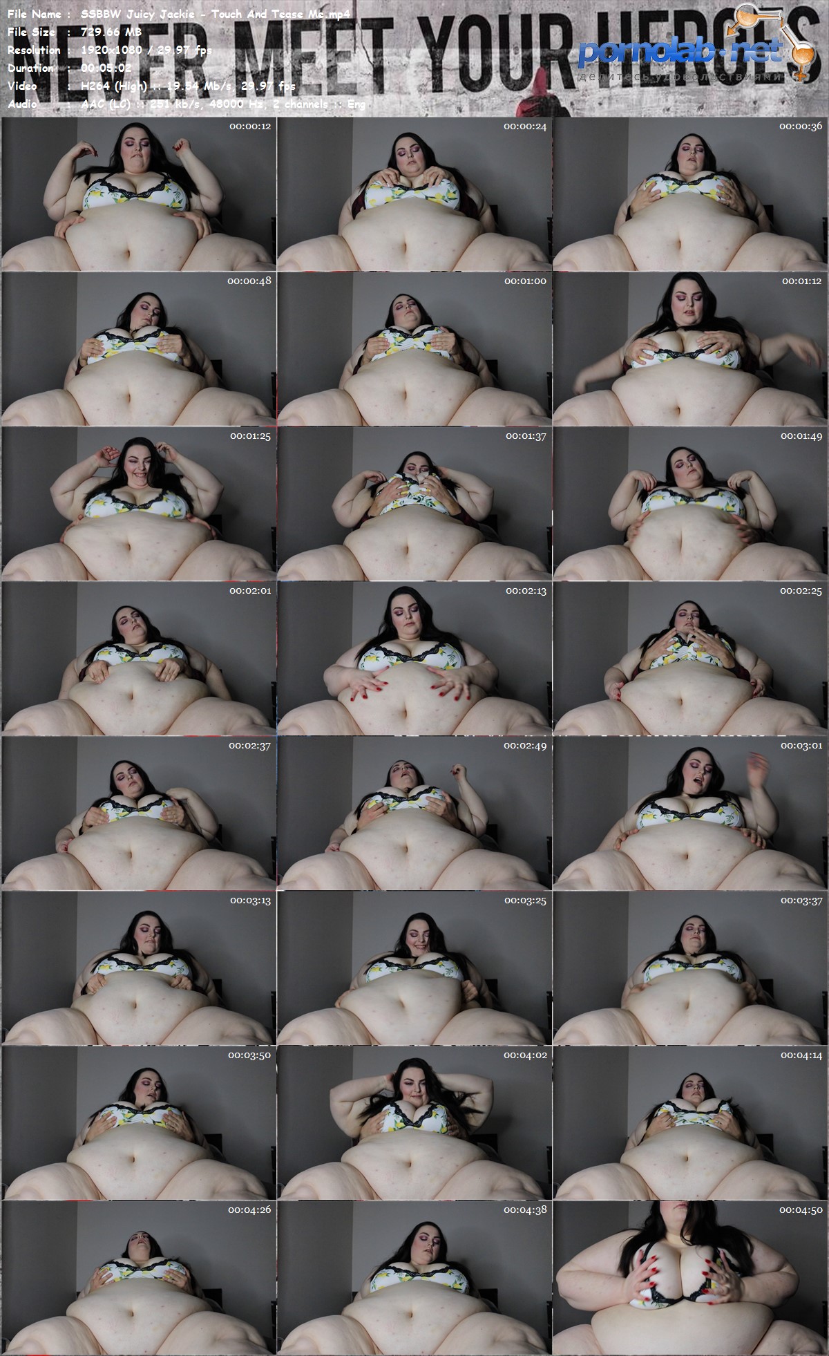 SSBBW Juicy Jackie Touch And Tease Me mp 4