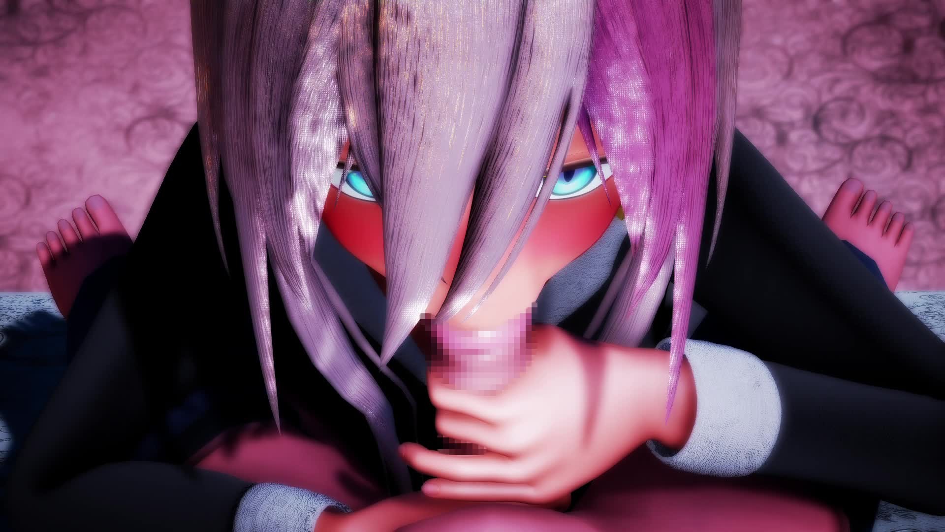 MMD model teasing her assets