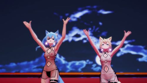Su-chan and Iroha-dono singing KissKitsune / KissKitsune by Su1sei & Ir*ha