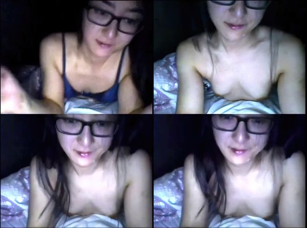 Girl With Glasses Shows Pierced Nips On Omegle