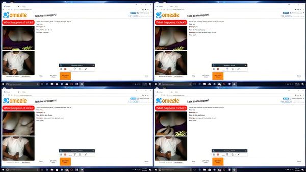 Omegle Girl Flashes Tits